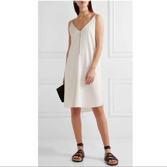 NEW T BY ALEXANDER WANG IVORY CHAIN DETAIL DRESS - Picture 8 of 9